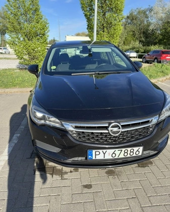 Opel Astra cena 29500 przebieg: 170000, rok produkcji 2017 z Poznań małe 407